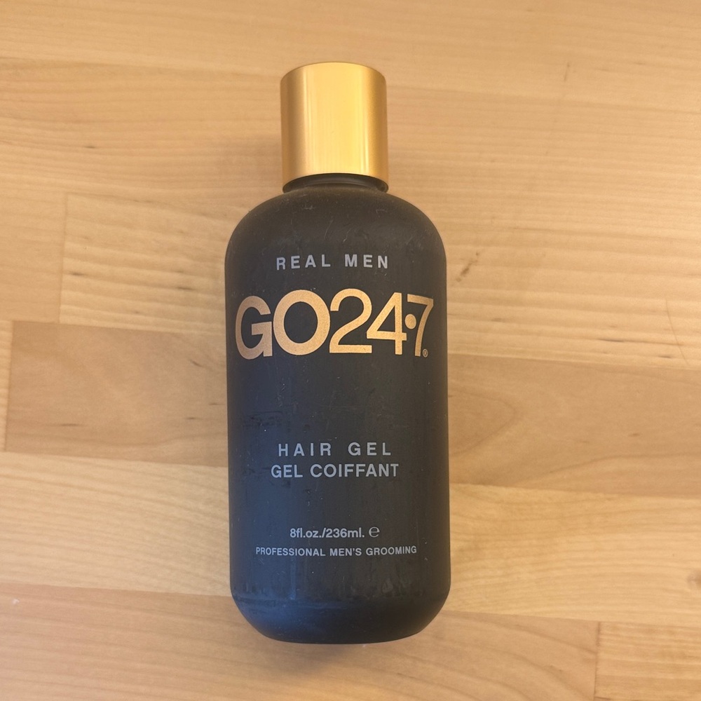 GO247 Hair Gel for Men - Black and Gold